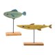 thumbnail image 4 of 2 Piezas De Adorno De Pez De Madera, Forma De Pez De Navidad, Decoración De Escritorio, Estilo A, 4 of 5