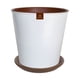 thumbnail image 2 of Set Maceta Zaia 20 cm Blanco Matte con plato, 2 of 3