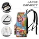 thumbnail image 4 of Rainbow Ruby-theme Backpack, Campus style schoolbag Bookbag with Adjustable Shoulder Straps And Large Zip Compartment, Unisex Travel Bags.42x30x15cm, 4 of 6