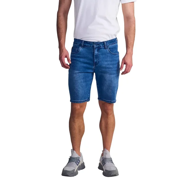 Short Hombre Denim Bob Tiro Alto Azul Medio Ellus