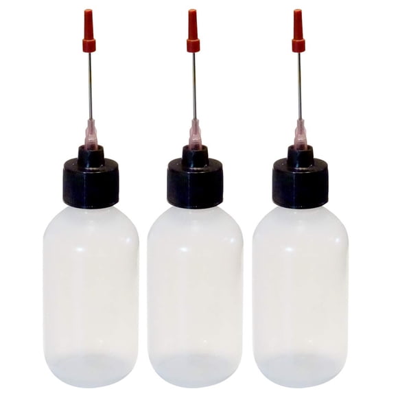 Botellas dosificadoras Liberty Products de 2 oz, paquete de 3, acero inoxidable