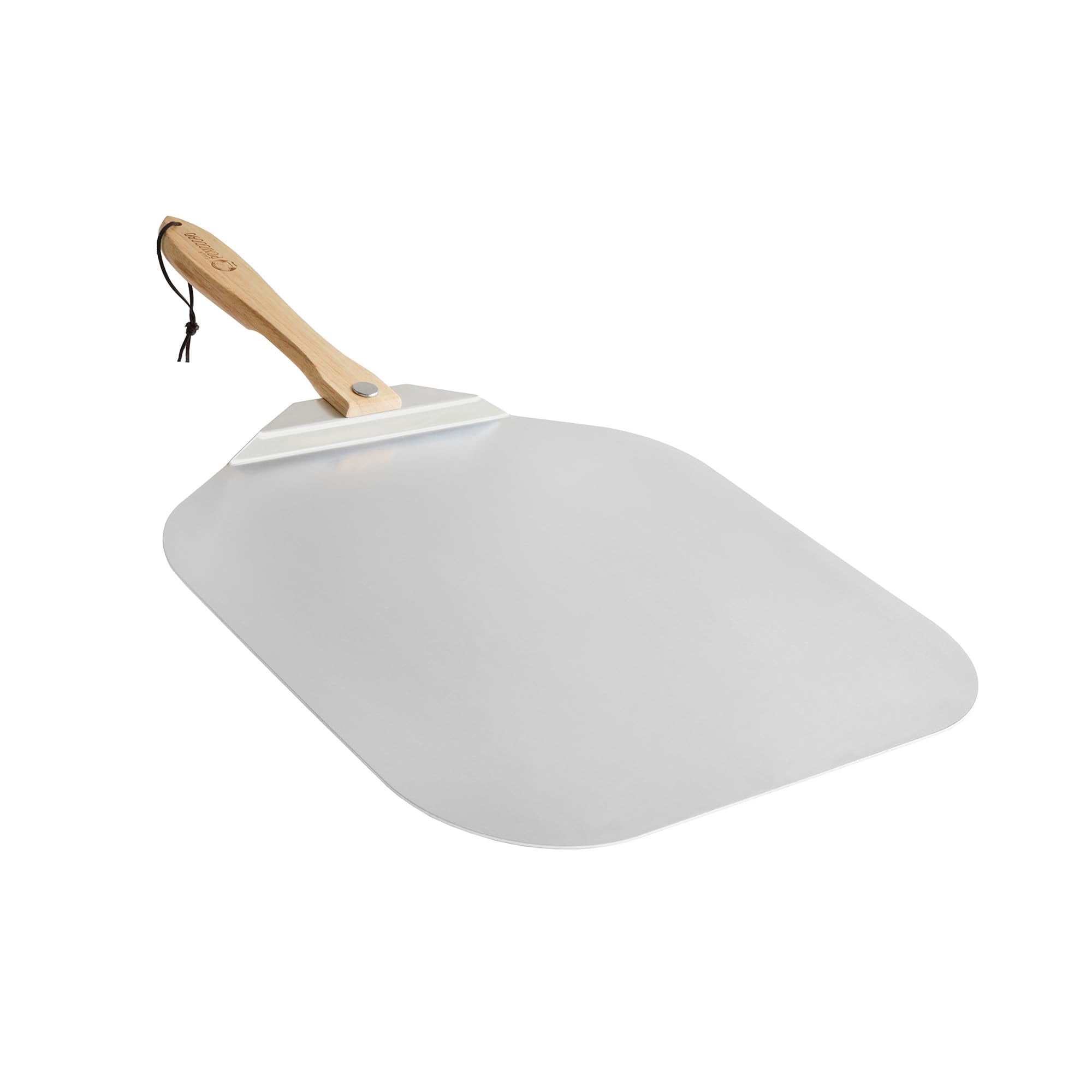 Pizza Peel Chef Pomodoro De Aluminio Metálico Con Mango De Madera Plegable