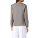 thumbnail image 3 of Blusas de satén para mujer INSPIRE CHIC, camisas casuales con mangas largas plisadas, camisa elegante para oficina y trabajo M Gris, 3 of 6