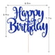 thumbnail image 5 of Decoración para tartas FMiyuneea con purpurina de feliz cumpleaños, color azul oscuro, 5 of 7