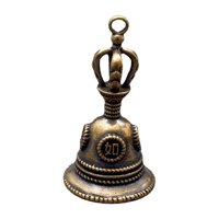 Magideal - Campanas De Viento Campana Vintage Bronce Jingly Bell Bendición Colgante Feng Shui Campana Para Patio Puerta Delantera Jardín Inauguración De La Casa