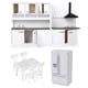 thumbnail image 3 of 1/12 Dollhouse Miniatures Kitchen Furniture Set Nevera Silla de mesa Modelos, 3 of 6