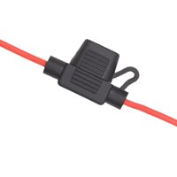 Magideal - Portafusibles, Cable De 14 Awg, Fácil Instalación, Protector Negro, Duradero, 11,81 Pulgadas De Largo, 32 V Para Vehículos, Camiones, Automóviles,