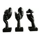 thumbnail image 5 of 3 Piezas De Estatuas De Pensador, Decoraciones De Escritorio Para Sala De Estar, Escritorio, Decoración Del Hogar, Negro, 5 of 5