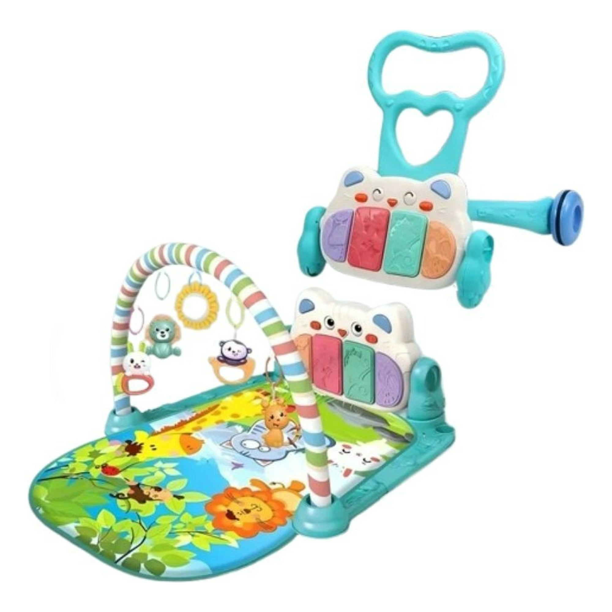 Genérico - Gimnasio Piano Musical 2 En 1 Caminador Para Bebe Lau