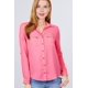 thumbnail image 1 of Blusa Tejida con Bolsillo y Detalle de Cremallera y Mangas Enrollables 3/4, 1 of 4