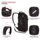 thumbnail image 2 of Mochila SwissGear 3598 Daypack estrecha gris oscuro de 15,9 L, 2 of 8