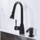 thumbnail image 4 of Dispensador de jabón SAMODRA para fregadero empotrado en la cocina, color negro mate, 4 of 7