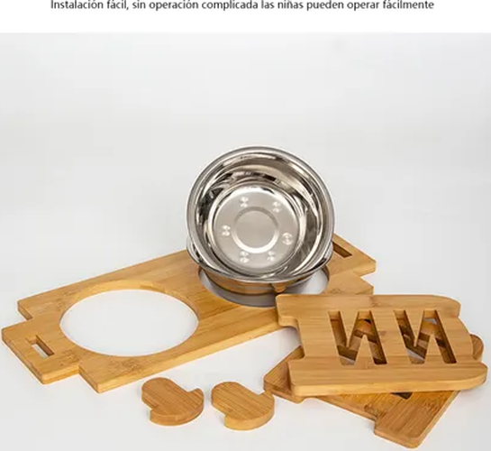 Genérico - Comedero Elevado Perros/Gatos Mascotas