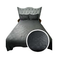 Iiimussa - Cubrecama Quilt De Lujo Verano Delgado King Negro