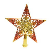 Magideal - Adorno Para De Navidad, Diseño Hueco De Regalo, Decoración Navideña Creativa, Adorno De Estrella Para Decoración Navideña, Oficina, Hogar, , Rojo Oro Rojo