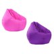 thumbnail image 2 of 2 unids gran tama?o adulto bolsa de frijoles cubierta juguete ropa almacenamiento púrpura, rosa roja, 2 of 5