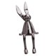 thumbnail image 4 of Estatuilla De Conejito De Adorno De Conejo Sentado Para Estantería Sala De Estar Dormitorio Gris Oscuro L, 4 of 5