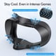 thumbnail image 5 of Almohadilla facial para Oculus Quest 3S Meta Quest 3S de piel sintética, color negro, 5 of 7