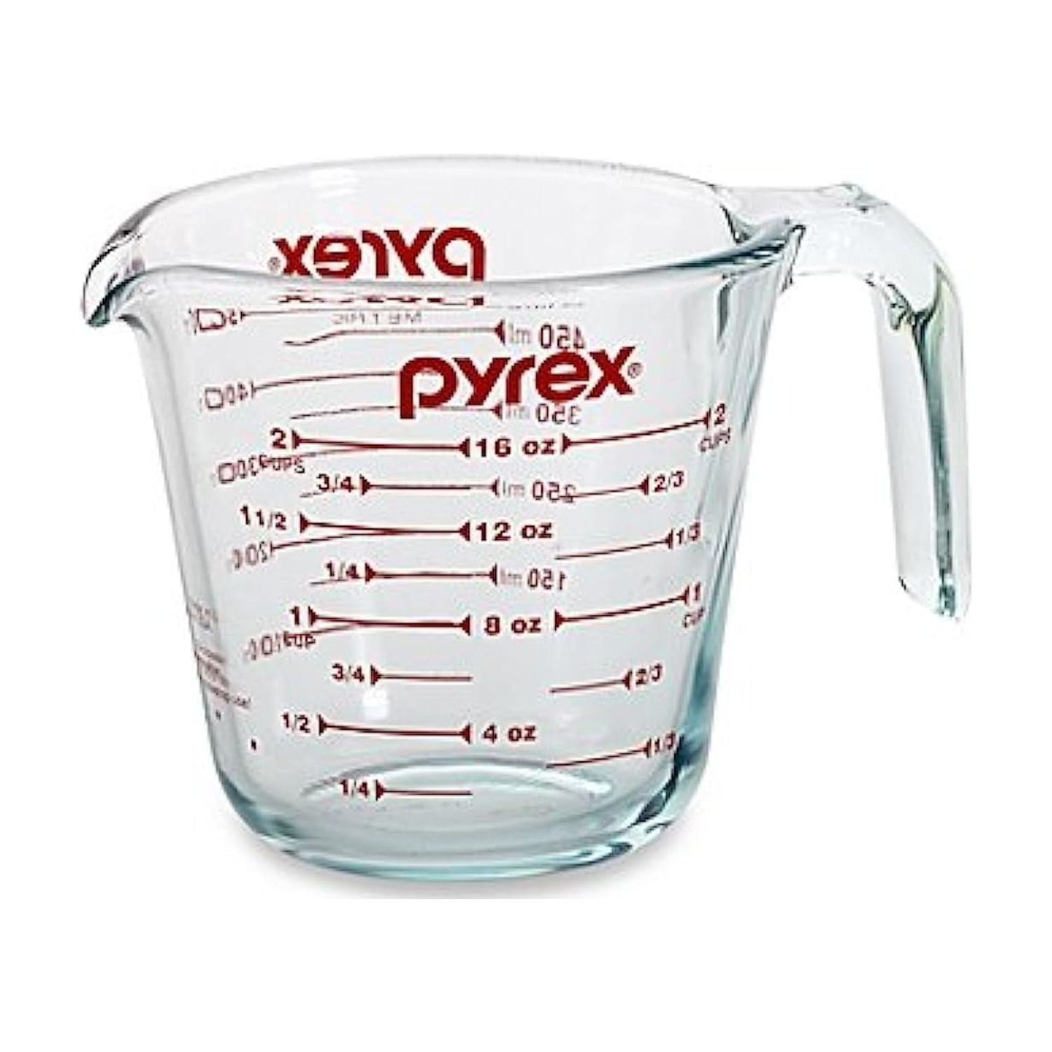 Vaso Medidor Pyrex Prepware 6001075, 250 Ml, Rojo, Gráficos