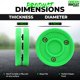 thumbnail image 3 of Disco de hockey Green Biscuit Pack de 2 - Pasador verde, 3 of 8