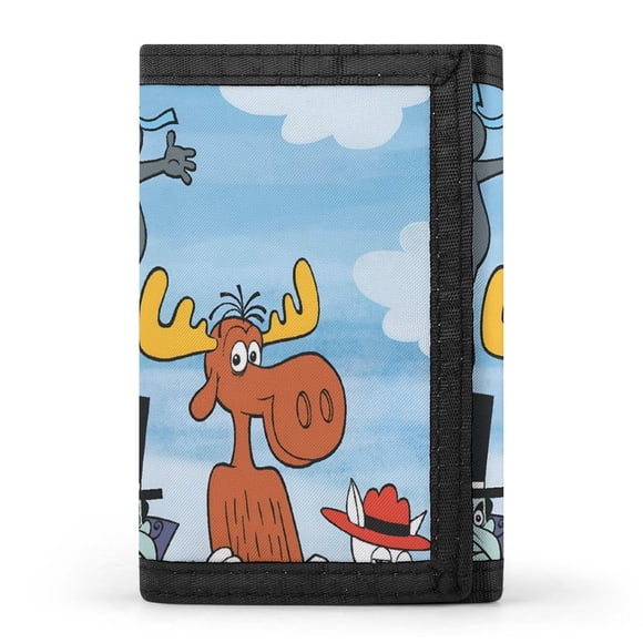 Cartera Rocky Y Bullwinkle Trifold