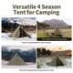thumbnail image 4 of Carpa tipi Naturehike Ranch Fire para 4-6 personas, 4 estaciones, impermeable, 4 of 7