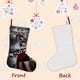thumbnail image 3 of Resident Evil Tema: Calcetines de Navidad, fino lino blanco para colgar en escaleras y chimenea, decoración navideña para el hogar, regalo de Navidad. 45cm × 32cm, 3 of 5