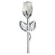 thumbnail image 2 of Rosa De Cristal, Regalo De Flores, Regalo De Boda, Navidad, Romántico, Para Mujer, Su Abuela, Plata, Blanco, 2 of 5
