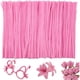 thumbnail image 1 of Limpiapipas 200 Unidades 30 Cm 8 Mm Chenille Rosa, 1 of 3