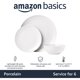 thumbnail image 2 of Vajilla Amazon Basics de porcelana, 18 piezas, 2 of 3