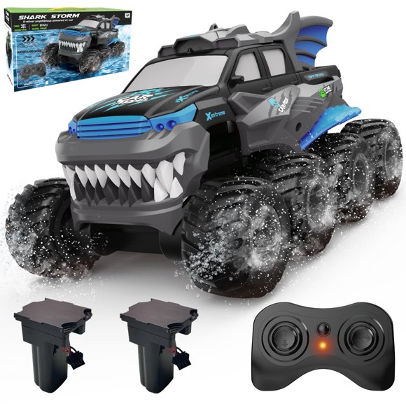 Coche RC UFULMN 8WD Anfibio Impermeable Azul