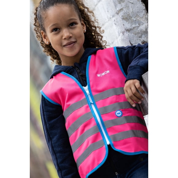 Chaleco Reflectante para Niños FUN (Rosado)