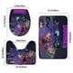 thumbnail image 3 of Los Doomies Juego de 3 alfombras de baño de coral fleece: tapete de baño + alfombra de inodoro en forma de U + funda de tapa de inodoro en forma de O, 3 of 6