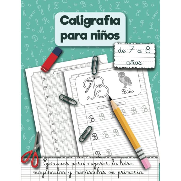 Cuadernos de escritura a mano publicados de forma independiente en español de 7 a 8 años