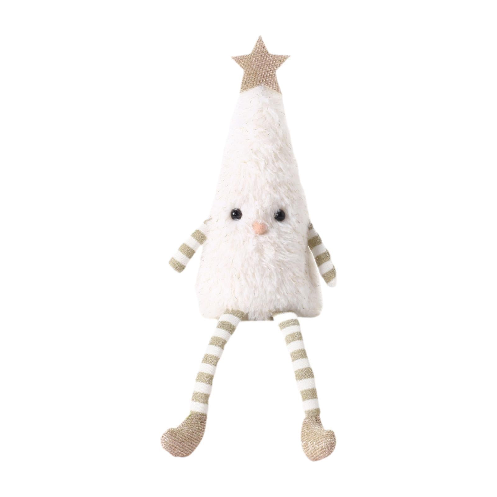 Bothyi - Muñeco De Peluche De Árbol De Navidad, Divertido Regalo De Navidad Para Estantería Navideña, Dormitorio, Color Blanco