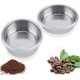thumbnail image 1 of Cesta de filtro no presurizada de 51 mm, taza individual más taza doble, 2 piezas, filtro de doble capa, filtros Cdefee reutilizables, acero inoxidable, doble pared, repuestos para Cdefee Shop Home, 1 of 7