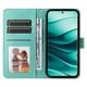 thumbnail image 4 of Funda tipo cartera FOXDOCK para Vivo V50 , diseño girasol en relieve, cuero PU, cierre magnético, soporte y tarjetero, 4 of 5