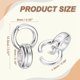thumbnail image 2 of Uxcell 14.5mm Bails para Hacer Joyas, Conector de Colgante de Plata de Ley 925, Cierre Deslizante para Colgantes para Accesorios de Collar y Pulsera DIY, Tono Oro Blanco (Cierres de Doble Colgante), 2 of 7