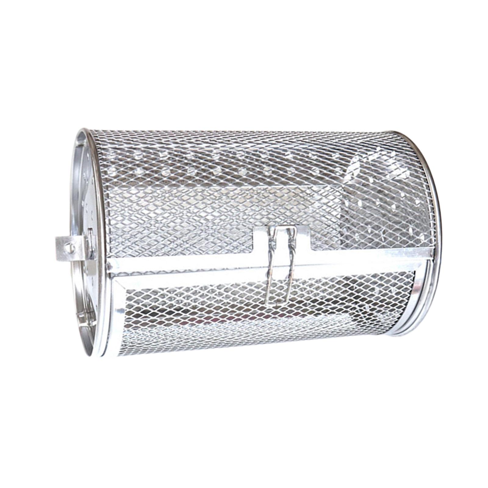 Magideal - Jaula Para Hornear Asado Canasta De Papas Fritas Rejillas Para Horno Freidora De Aire Giratoria Jaulas Para Horno Jaula Giratoria A La Parrilla Tambor