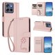 thumbnail image 2 of Funda Cartera Trébol para Motorola Edge 60 Neo con Ranuras Tarjetas y Carga Inalámbrica Rosa, 2 of 6