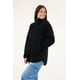 thumbnail image 2 of Chaqueta Sherpa Bonded Cuello Alto Negro Mujer, 2 of 3