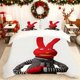 thumbnail image 1 of Juan Carlos Bodoque Rabbit Mansion Red Rabbit Printed Duvet Cover Set Includes a Soft Duvet Cover And Two Pillowcases Skin-Friendly And Breathable Suitable for, 1 of 1