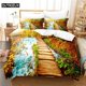 thumbnail image 1 of Small Bridge Water Bedding Set Duvet Cover Set Bedding Digital Printing Bed Linen Bedding Set Fashion Design, 1 of 5