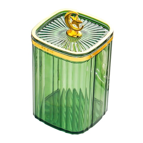 Bothyi - Tarro De Almacenamiento De Cocina, Contenedor De Almacenamiento De Alimentos, Tarro De Galletas Para Especias, Café, Verde, Grande