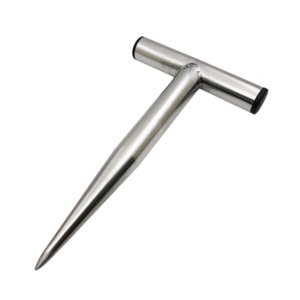 Ioensy - Sembradora De Semillas Con Mango En T, Herramienta De Jardinería, Plantadora De Bulbos Para Siembra Agrícola, Plántulas L