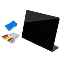 Magideal - Mini Letrero De Pizarra, Etiqueta De Buffet, Etiqueta De Comida, Pizarra Pequeña Acrílica En Forma De L, Soporte De Pizarra Para Menú Para Fiesta De M A4