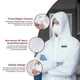 thumbnail image 2 of Traje Hazmat YIBER Overol Descartable Grande Blanco (1 unidad), 2 of 7