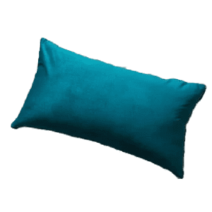 Genérico - Pack De 2 Fundas Terciopelo Liso 30X50 Cm Turquesa