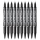 thumbnail image 1 of Marcador permanente Zebra McKee extra fino B-MO-120-MC-BK negro, 1 of 9