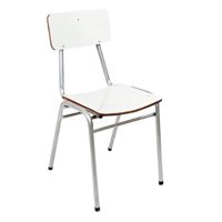 Incatex - Silla Casino Melamina Blanco 79X46X42 Cm